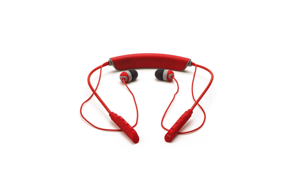Наушники HARPER НВ-309 red (Bluetooth 4,0, до 10 м, микрофон, регулировка громкости, защита от влаги, подходят для занятия спортом)