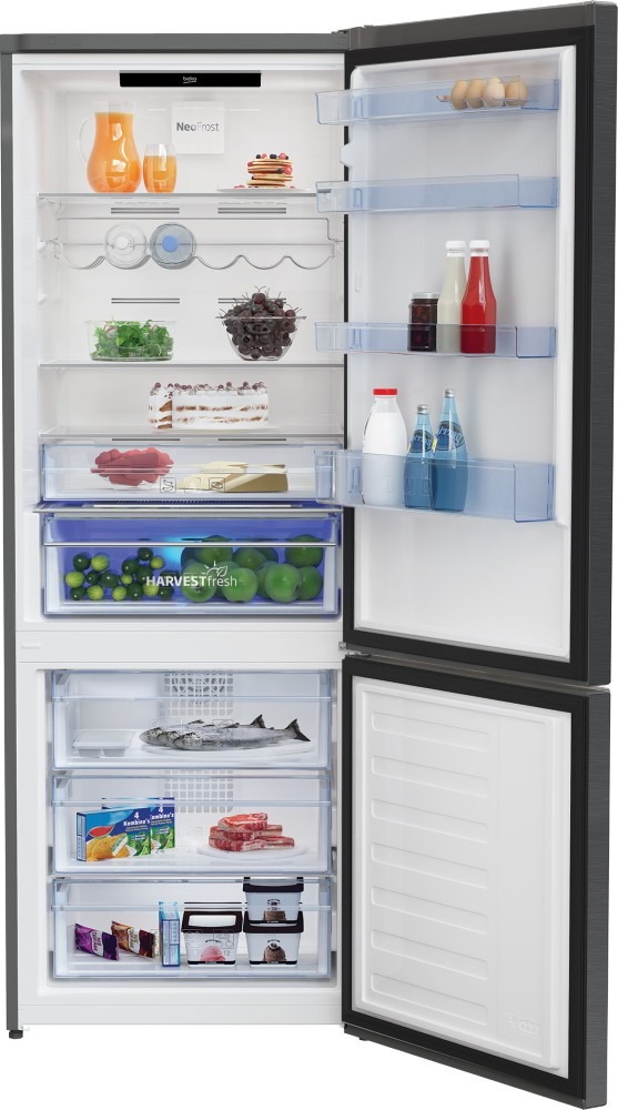 Холодильник Beko RCNE 560 E40ZXBRN (черный, 190x71x75, 501 л, дипслей)