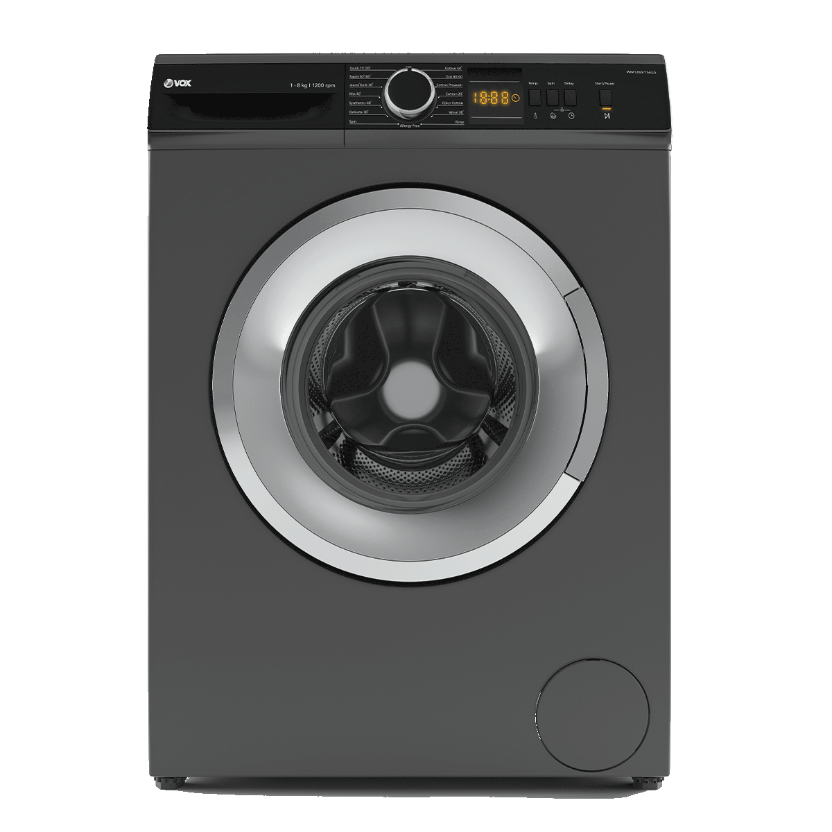 Стиральная машина Beko VOX WM 1280-T14GD (черный, 15 прог, 1200 прог, дисплей)