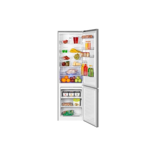 Холодильник Beko CNKR 5356 E20X (стальной, 201х60х60, 355 л, сенсорный дисплей, скрытые ручки)