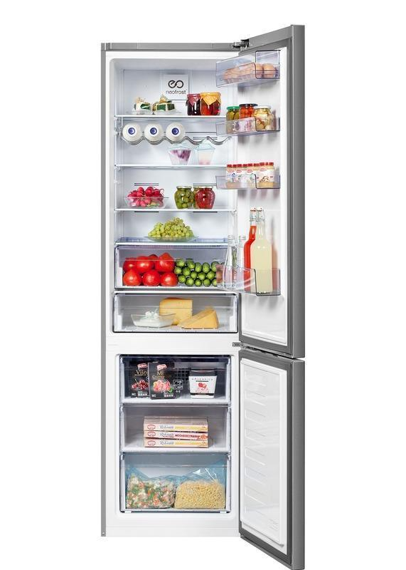 Холодильник Beko RCNK 400 E20ZX (серый, 201х60х65, 400 л, дисплей, ручки скрыты)