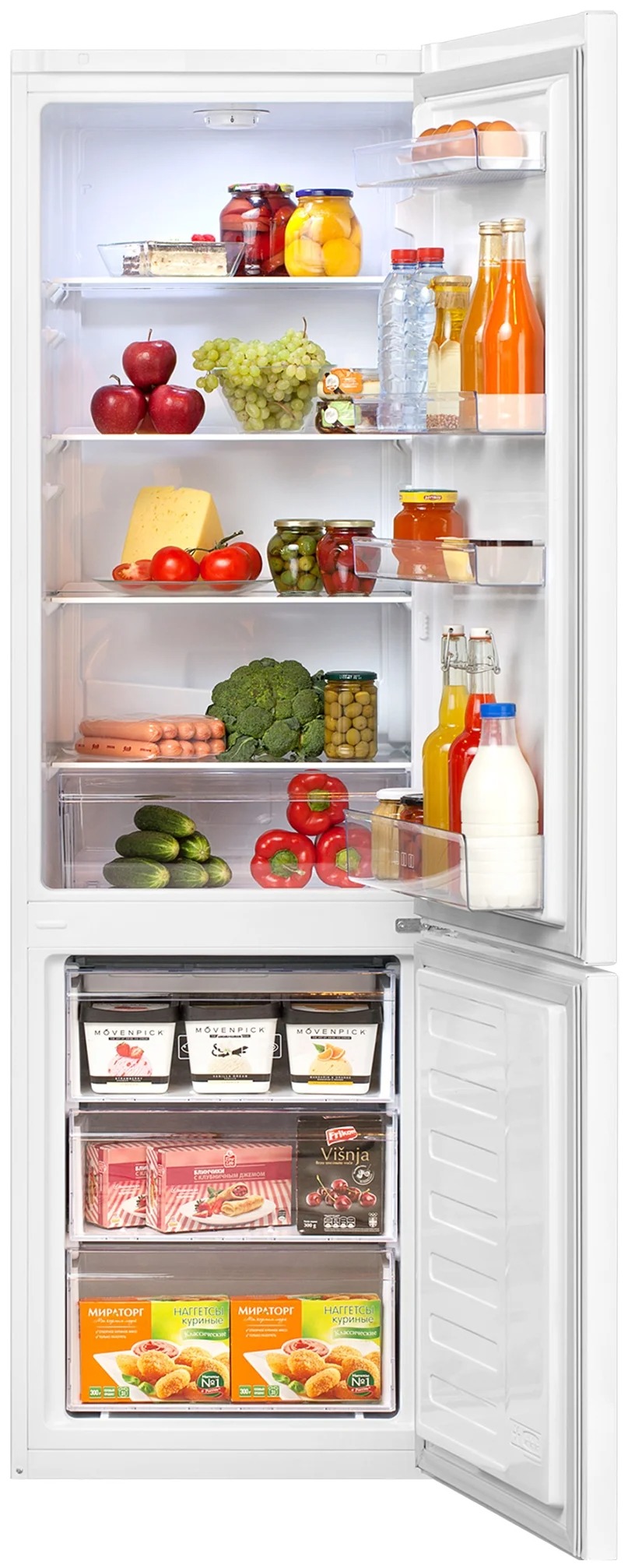 Холодильник Beko CSKR 5310 M20W (белый, 184х54х60, 300 л, скрытые ручки)