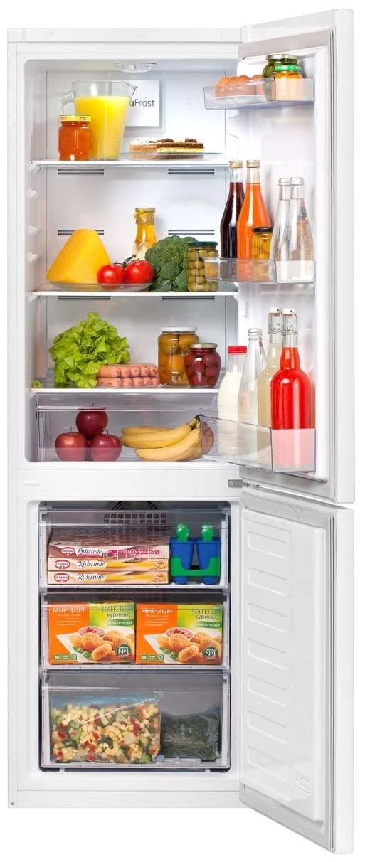 Холодильник Beko RCNK 270 K20W (белый, 170х54х60, 270 л, скрытые ручки)