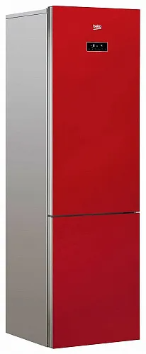Холодильник Beko RCNK 400 E20ZGR (красное стекло,  201х60х65, 400 л, дисплей, ручки скрыты)
