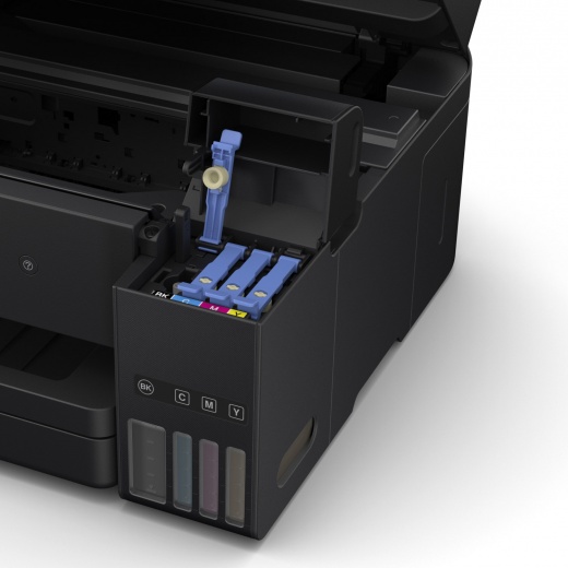 МФУ Epson L6190 (Printer-copier-scaner-fax, A4, 33/20ppm (Black/Color), 64-256g/m2, 4800x1200dpi, 1200×2400 scaner, LCD 6.1 cm, Dublex, ADF, USB, Wi-F