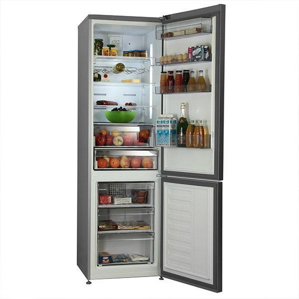 Холодильник Beko RCNK 400 E30ZX (стальной, 201х60х65, 400 л, дисплей, ручки скрыты)