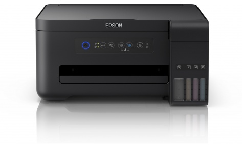 МФУ Epson L4150 (Printer-copier-scaner, A4, 33/15ppm (Black/Color), 69sec/photo, 64-256g/m2, 5760x1440dpi, 1200x2400 scaner, Wi-Fi, USB)
